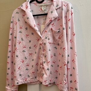 TJ Maxx Wild Indigo pink holiday pajama set